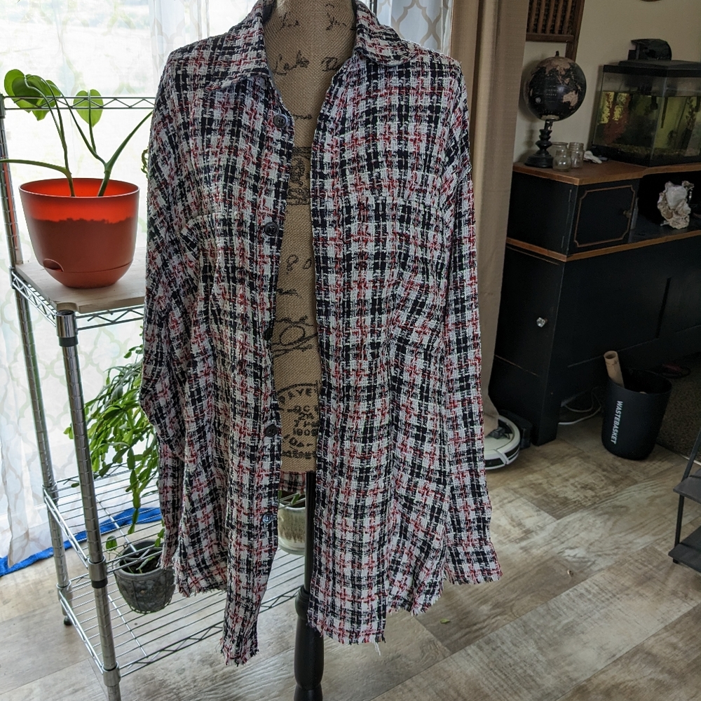 Men's Faith Connexion tweed overshirt